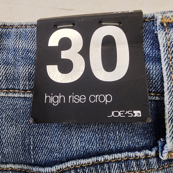 Joe's Women's Blue Jeans Dehlia High-Rise Straight Ankle Distressed Denim, sz 30 - Picture 11 of 11